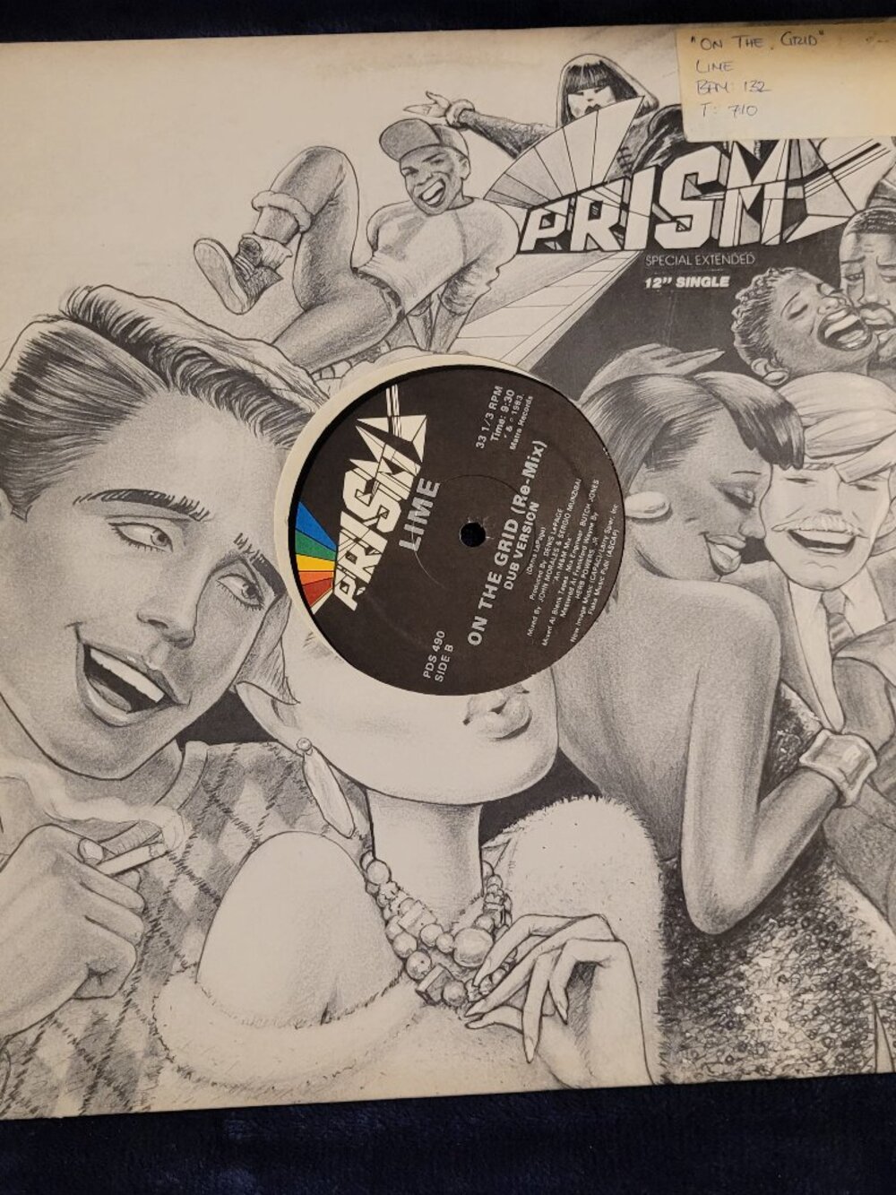 Lime On The Grid Re-Mix 12-Inch Vinyl Prism PDS-490 1983 Hi-NRG Disco Dub Versio